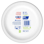 Underside of Dixie Ultra BigBowl packaging showing brand logos, barcode and certification icons on white backing