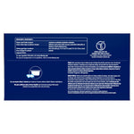 Back of Downy Infusions Bliss box showing ingredient panel, usage icons and safety text