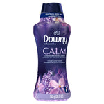 Front-facing Downy Infusions Calm bottle with visible lavender and orchid floral design and 26.5 oz size callout