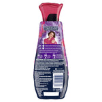 Back view of a Downy Intense Floral fabric softener bottle showing usage instructions, ingredients and barcode