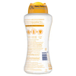Rear view of a Downy Light bottle with usage instructions and a visible barcode on the label.