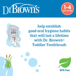 Graphic panel with Dr. Brown's logo, otter illustration and BPA Free leaf mark