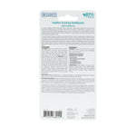 Back of blister card packaging for Dr. Talbot's toddler training toothpaste showing product information and barcode