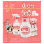 Clear front-facing photo of the Dreft Bundle of Bliss gift pack box with product images and branding on a white background.