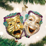 Old World Christmas Blown Glass Ornament for Christmas Tree, Comedy and Tragedy – view 2