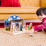 Melissa & Doug Classic Wooden Christmas Nativity Set With 4-Piece Stable and 11 Wooden Figures – view 2