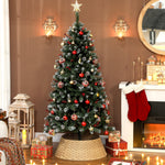 Leyfeng Rustic Woven Christmas Tree Collar, 19.7in Top Opening, 26.8in Base, Plastic & Metal, for Tall Trees Up to 106.3in – view 2