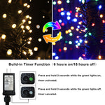 LED Christmas String Lights, 75FT 200 LEDs, Color Changing, Timer Function, Warm White & Multicolor for Halloween Xmas Tree Home Patry – view 2