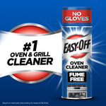 Promotional image of Easy-Off Fume Free can with #1 oven & grill cleaner banner
