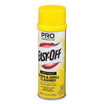 Easy-Off Pro oven & grill cleaner aerosol can with prominent yellow cap and Easy-Off logo on white background