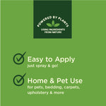 Green informational panel with check marks stating 'Easy to Apply' and 'Home & Pet Use'
