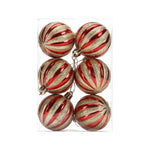 Fwttom Christmas Balls Ornaments, 6pcs Multiple styles Shatterproof Christmas Ornaments Set, Christmas Shatterproof Ball Xmas Tree Decor for Home Holiday Party, 2.3" – view 3