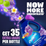 Angled Ensueno Max Violet Bouquet bottle graphic with flowers and bold copy promoting 35 extra loads