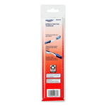 Back panel of Equate Brilliance Total Care toothbrush packaging with product text, a recyclable packaging icon and a barcode at the bottom.