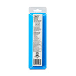 Rear view of Equate replacement brush heads retail blister card showing product information and barcode