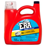 Product-style image of a red ERA Oxibooster jug with front label showing ERA logo, 3X cleaning power and 87 loads