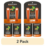 Two Evercare Gain scented lint roller packs showing orange handles and two refill rolls with '2 Pack' label