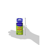 Evercare lint roller refill shown on a gray hand silhouette with measurement line indicating 5.6 in (14 cm) height