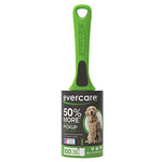 Single Evercare green-handled lint roller with packaged refill showing pet image and product branding