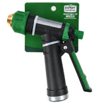 Expert Gardener adjustable tip spray nozzle on green retail card, black handle with green accents and gold-colored adjustable tip