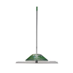 Expert Gardener landscaping rake with retail packaging band attached across the head, shown on white background