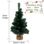 Tabletop Mini Christmas Tree 20 Inch Artificial Christmas Trees Desktop Xmas Tree Ornaments Xmas Decoration for Home Kitchen Office Gift – view 2