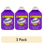 Three purple Fabuloso lavender scent 128 fl oz bottles shown side-by-side with 3 Pack label