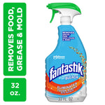 Front-facing Fantastik all-purpose cleaner spray bottle with green trigger and blue label
