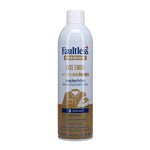 White and gold Faultless Premium Luxe Finish ironing spray can against a white background, front label visible