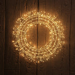 Light-Up Starburst Christmas Wreath, Warm White, 16", by Holiday Time – view 3