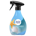 High-resolution Febreze Auto Fabric Ocean Breeze bottle with visible label artwork and 12.5 fl oz marking