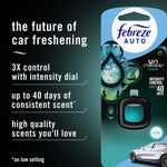 Febreze AUTO Unstopables Fresh packaging beside copy highlighting 3x control and up to 40 days