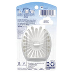 Back of Febreze clip-on air freshener blister pack showing instructions, barcode and plastic tray with device