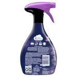 back of febreze fabric refresher spray bottle, downy infusions calm lavender and vanilla bean, 27 fl oz