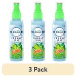 Three Febreze Fabric To Go spray bottles in Gain scent arranged side-by-side with a “3 Pack” label below.