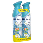 Two Febreze Air Mist bottles in value packaging shown on a white background, Honey Berry Hula label visible.