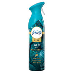 Febreze Luxe Air Mist Rainforest aerosol bottle with teal actuator and rainforest label artwork