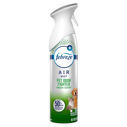 Single Febreze AIR Mist can labeled "Pet Odor Fighter Fresh Scent" with pet images on the lower label.