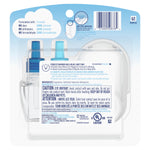 Back of Febreze Plug retail blister pack showing product information, barcode and two Ocean refill bottles