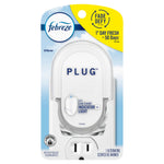 Febreze plug-in oil warmer in full blister packaging with branding and plug visible at bottom