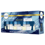 Perspective box image of Febreze Plug Ocean four refills with visible product branding and window