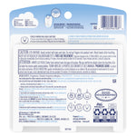 Back of Febreze refill package showing safety, ingredient and installation information with icons