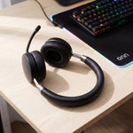 onn PC Wireless Headset, Bluetooth/2.4Ghz, Black – view 3