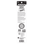Rear product packaging panel for Firefly Clean N' Protect toothbrush showing product text, warnings, barcode and manufacturer info