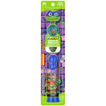 Packaged Firefly Teenage Mutant Ninja Turtles themed electric kids toothbrush with blue cover and character artwork