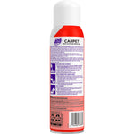 Rear view of Formula 409 Carpet spot & stain remover aerosol can showing instructions and barcode