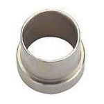 Fragola steel tube sleeve bushing with visible internal bore and flanged rim, photographed on a white background.