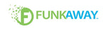 FunkAway logo with stylized 'F' in a green circle and the brand name in green and blue on a white background.
