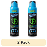Two blue-and-black FunkAway Sport aerosol cans side by side on white background with a “2 Pack” label below