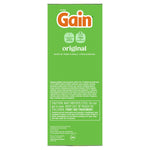 Green Gain powder box side with brand logo, 'original' text and caution panel